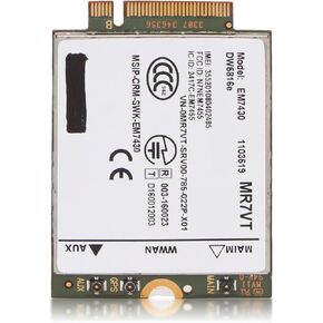4G LTE Network Card, UMTS HSDPA HSPA+ LTE Computer Network Module M.2 Interface, 300Mbps Plug and Play, for Dell for Latitude 7280 7285 7290 7389 7390 7480 7490 E7470