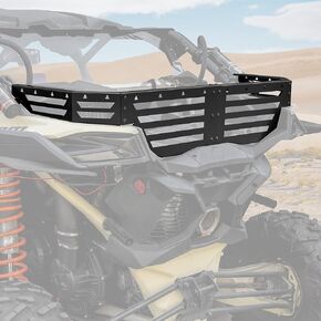 SAUTVS Rear Cargo Bed Extender Tailgate for Can-Am Maverick X3, Heavy Duty Steel Rear Bed Extender Cargo Tailgate Bed Enclosure Rack for Can Am Maverick X3 MAX Turbo R RR 2017-2024 Accessories