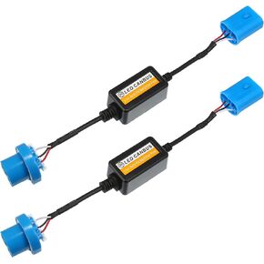 X AUTOHAUX 1 Pair 9004/9007 LED Car Headlight Canbus Decoder Error Free Warning Resistors Decoder Replacement Anti Flicker Resistor