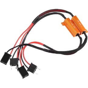 X AUTOHAUX 2 قطعة H7 LED سيارة العلوي Canbus فك خطأ مجاني تحذير المقاومات فك استبدال مكافحة وميض المقاوم