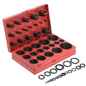 Yakamoz 407Pcs SAE Imperial Rubber O-Ring Sealing Gasket Washer Seal Assortment Kit for Professional Plumbing, Automotive, Mechanic, Repairs, Air or Gas Connections Tool Set