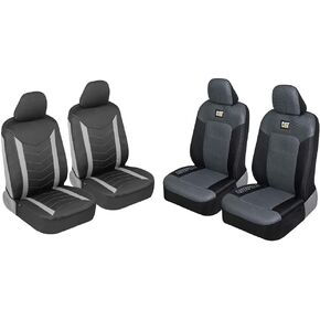 Motor Trend SpillGuard Waterproof Neoprene Car Seat Covers + All Weather Rubber Floor Mats for Cars Trucks SUV