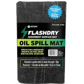 EarthSafe FlashDry Absorbent Surface Spill Mat - Extra Large Size 36x 60 inches - Absorbs Liquids, No Soak Through - Durable and Reusable - Waterproof Backing - Slip Resistant and Easy to Clean