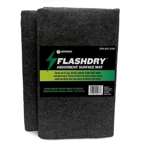 EarthSafe FlashDry Absorbent Surface Spill Mat - Extra Large Size 36x 60 inches - Absorbs Liquids, No Soak Through - Durable and Reusable - Waterproof Backing - Slip Resistant and Easy to Clean in Kuwait