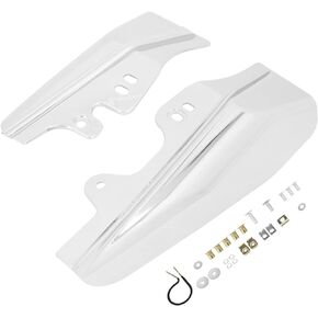 HCmotorku Motorcycle Mid Frame Air Heat Deflector Fits for Harley Touring Road King Electra Glide Street Glide Road Glide Ultra Classic 2001-2008 Chrome