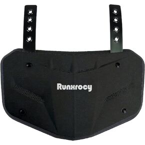 Football Backplate Rear Protective Pads Back Plate for Football Player Adult Backplate for Football Black Color