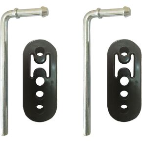 HAOXAOON Exhaust Hanger Rods and 4 Hole Exhaust Rubber Hanger Kit,Universal Use,2 Pcs Rods and 2 Pcs Rubber Hanger
