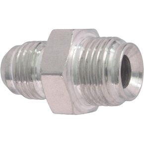 ICT Billet 6an Male Flare to 5/8-18 Inverted Flare Power Steering Adapter Fitting Thread Connector Fluid Designed & Manufactured in the USA Bare Aluminum F06AN625IF