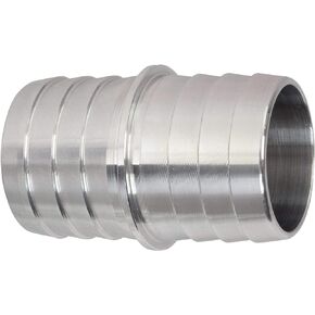 ICT Billet 1-1/4" to 1-1/4" Inch Hose Barb Splice Coupler Repair Fitting Adapter Connector Radiator Coolant Intercooler Heat Exchanger Fluid Designed & Manufactured in USA Bare Aluminum AN627-20A