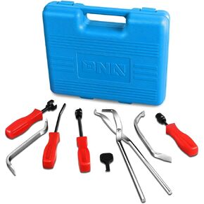 ‎DNA MOTORING TOOLS-00244 8-Pcs Brake Service Kit, Brake Spring Installer Remover Plier Tools Set with Carrying Case,Blue