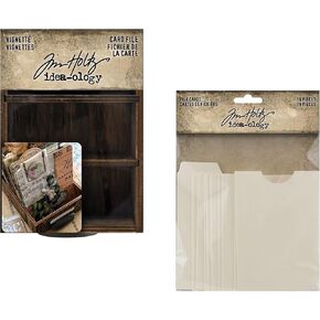 Tim Holtz Idea-Ology 2022 Vignette Card File and File Cards, Bundle of 2 Items (TH94243, TH94223) in Kuwait