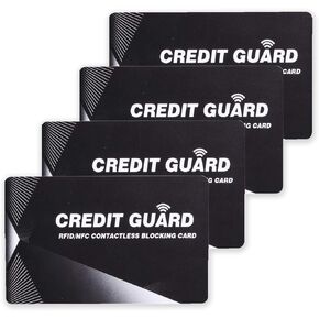 RFID Blocking Card | NFC Contactless Cards Protection | 1 Card Protects Your Entire Wallet | No More Need for Single Sleeves | for Men or Women, Credit Card Holder, Wallets or Passport