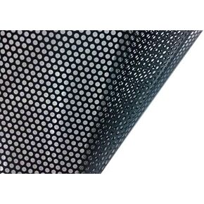 VViViD Black Perforated One-Way Vision Vinyl Automotive Window Wrap Roll (120" x 48")