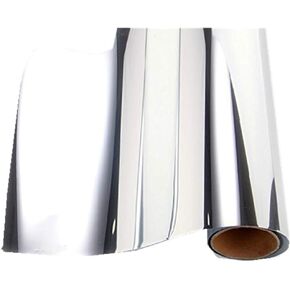 Self-Adhesive Reflective Chrome Silver Vinyl Wrap Sticker Decal Film Sheet 12inch by 60inch