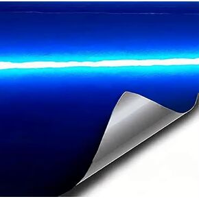 VViViD XPO Gloss Liquid Metal Dark Blue Vinyl Car Wrap Adhesive Film (1ft x 5ft)
