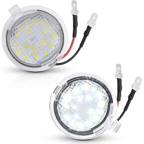 LED Side Mirror Puddle Lights Compatible with Ford F150 Explorer Edge Expedition Flex Taurus X Mirror Signal Lamp Indicator Replacement Accessories, Pack of 2