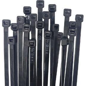 Cable ties 14 inch black zip ties for outdoor use 100 pcs strong long nylon ties Large industrial plastic tie wraps