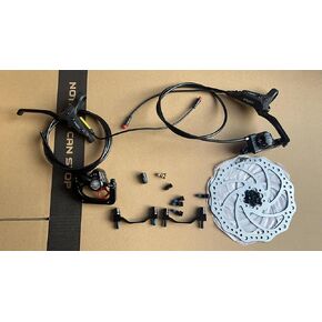 مجموعة فرامل قرصية هيدروليكية للدراجة الكهربائية من JFOYH مع دوارات مقاس 180 مم، ومستشعر انقطاع التيار الكهربائي مع موصل مقاوم للماء ذكر ثنائي الدبوس، وزيت معدني تم نزفه مسبقًا ومحولات متضمنة in Kuwait