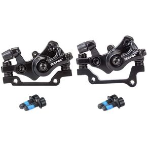 2 Sets Bicycle Disc Brake, Metal Brake Front and Rear Brakes, Mountain Bike Disc Brake Adapter, MTB Disc Brake Set, Aluminium Alloy Disk Brakes for Bicycles