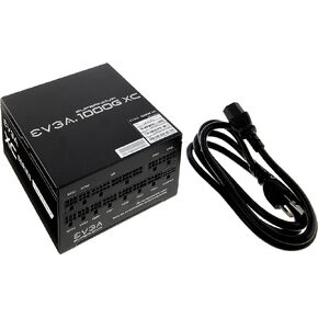 EVGA Supernova 1000G XC ATX3.0 & PCIE 5, 80 Plus Gold Certified 1000W, 12VHPWR, Fully Modular, ECO Mode with FDB Fan, 100% Japanese Capacitors, Compact 150mm Size, Power Supply 520-5G-1000-K1 in Kuwait