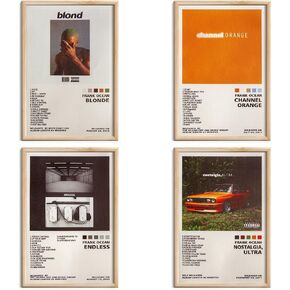 Kanye West Poster Set of 6 Album Cover Posters 8 by 12 inch Music Posters for Room Aesthetic Canvas Wall Art for Teens Room Decor UNFRAMED (Kanye West)