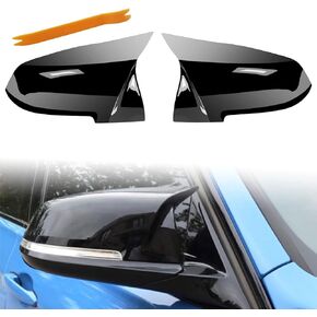 Door Mirror Covers Carbon Fiber Replacement Rearview Side Mirror Covers Caps fit for BMW F20 F22 F23 F30 F31 F32 F33 F36 F87 M2 X1 E84