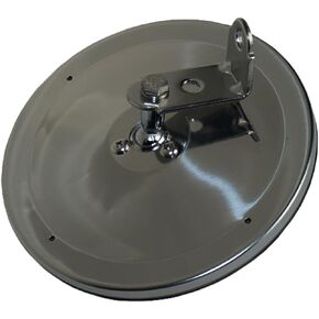 Velvac 708515 6" Center Mount Convex Mirror, Stainless Steel, 1 Pack