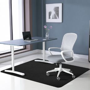 Office Chair Mat for Hardwood Floor&Tile,55"x35" Anti-Slip Desk Chair Mat,Low-Pile Chair Mat,Multi-Purpose Hardwood Floor Protector for Office,Home (Beige, 35 * 47 in)
