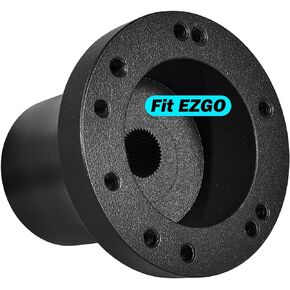 Golf Cart Steering Wheel Adapter, Golf Cart Steering Wheel Adapter Hub Only For EZGO TXT & RXV Golf Cart, Silver
