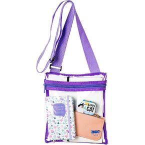 Clear Bag for Stadium Events | Small Clear Purses for Women Stadium Crossbody under 12x6x12 Concert, Festival, Games Approved