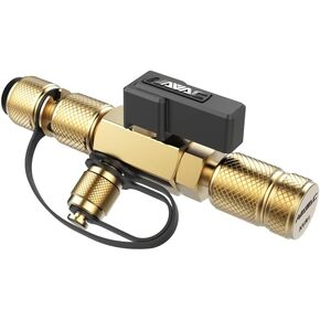NAVAC NEVK1 Rapid Evacuation Kit | Valve Core Removal Tool and Evacuation Hose | 1/4″ and 5/16″ Valve Core Removal Tool | 3/8“ to 1/4“ Fittings High- Flow Refrigerant Hose | 1 Year Warranty