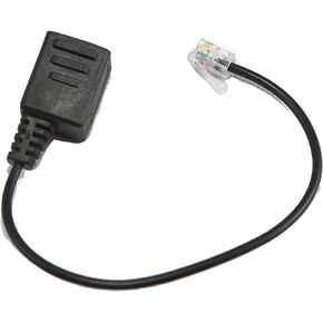 Headset Buddy Female RJ9 to Male Headset Adapter Cable (Black)