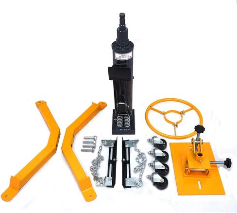 HTTMT- 33" to 70" Professional Hydraulic Transmission Jack 1100 lbs/ 0.5 Ton 2 Stage for Car Lift [P/N: ET-CAR-FIX004-0.5T-Yellow] in Saudi Arabia
