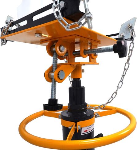 HTTMT- 33" to 70" Professional Hydraulic Transmission Jack 1100 lbs/ 0.5 Ton 2 Stage for Car Lift [P/N: ET-CAR-FIX004-0.5T-Yellow] in Saudi Arabia