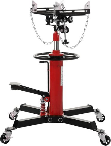 Garvee Transmission Jack, (1/2 Ton)1100 lbs Capacity 2 Stage Adjustable Hydraulic Telescopic Transmission Jack with Foot Pedal, 33.5"-69" High Lift and 360° Swivel Wheel, Garage/Shop Lift Hoist, Blue in Saudi Arabia