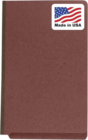 مجلدات تصنيف File King ذات 2 فواصل بالحجم القانوني - 10 عبوات، لوح ضغط باللون الأحمر القرميدي | نهاية مجلدات الملفات القانونية ذات الشوكات | صنع في أمريكا | توسيع 2 بوصة لملف الرف | 6 مثبتات in Kuwait