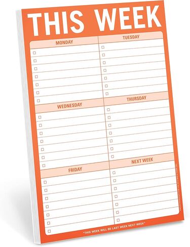Knock Knock This Week Note Pad 6 x 9-inches in Saudi Arabia