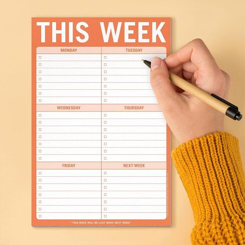 Knock Knock This Week Note Pad 6 x 9-inches in Saudi Arabia