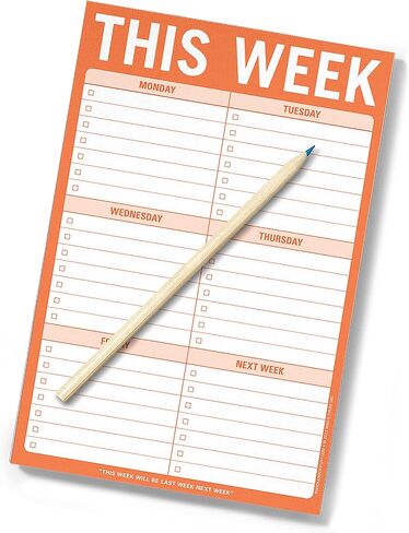 Knock Knock This Week Note Pad 6 x 9-inches in Saudi Arabia
