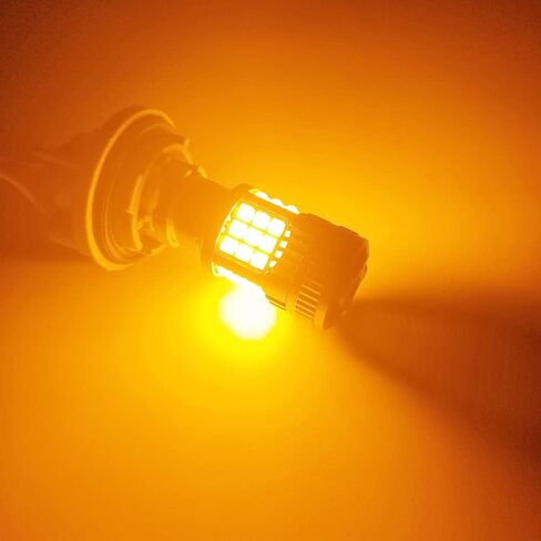 Sidaqi 1156 LED لمبة إشارة الانعطاف CANBUS خالية من الأخطاء 2640LM 600% فائقة السطوع 7507 PY21W BAU15S لمبة وامضة كهرمانية مدمجة في مقاوم مضاد لمروحة تبريد فلاش مفرطة (حزمة من 2) in Kuwait