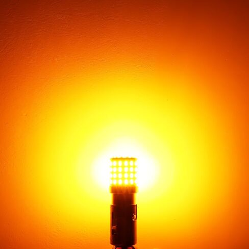 PHINLION 2057 1157 مصابيح LED برتقالية صفراء فائقة السطوع 3014 72-SMD 1034 2357 7528 لمبة LED لإشارة الانعطاف الوامضة لوقوف السيارات، أصفر كهرماني in Kuwait