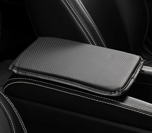 Auto Center Console Pad PU Leather Car Armrest Seat Box Cover Protector Universal Fit in Kuwait