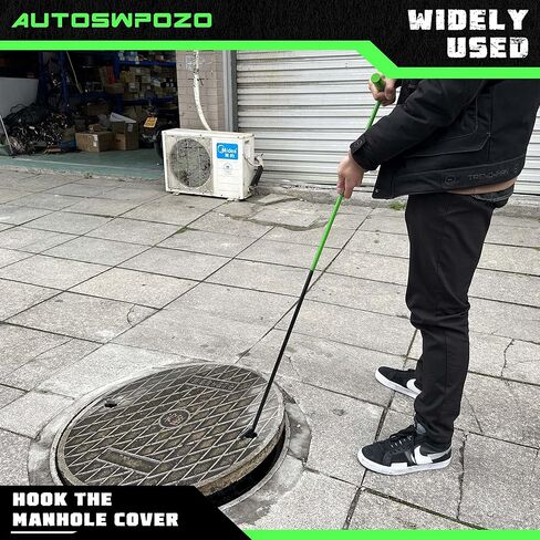 أداة سحب دبوس العجلة الخامسة من AUTOSwpozo، خطاف سحب العجلة الخامسة مطلي بالكروم الصلب مقاس 42 بوصة، أداة سحب العجلة الخامسة شديدة التحمل مع خطاف، عبوة واحدة (أزرق) in Kuwait