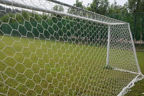 Aoneky Polyester Soccer Goal Net - 4 mm Cord - Replacement Full Size Football Post Net- Heavy Duty Soccer Netting - NOT Include Posts in Saudi Arabia