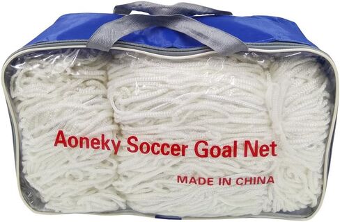 Aoneky Polyester Soccer Goal Net - 4 mm Cord - Replacement Full Size Football Post Net- Heavy Duty Soccer Netting - NOT Include Posts in Saudi Arabia