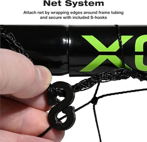 مجموعة شبكة كرة قدم مقاس 4 × 6 بوصات - تتضمن شبكتين سهلتين التجميع - باللون الأسود in Kuwait