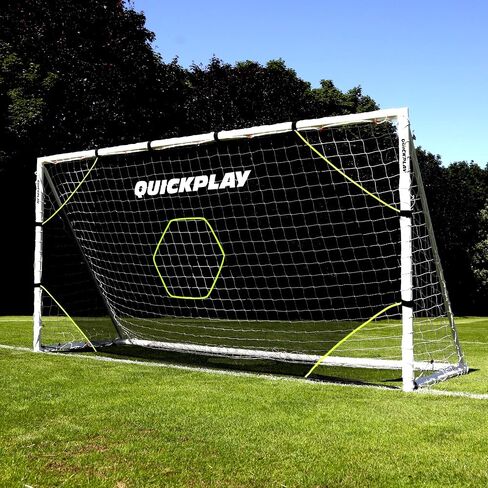 QUICKPLAY Target Net Lite مع 5 مناطق مستهدفة | التدرب على التسديد ودقة التمرير | إطار هدف كرة القدم غير متضمن in Kuwait