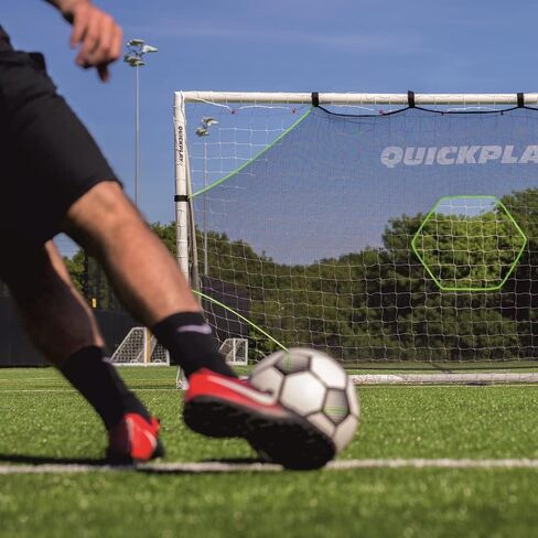 QUICKPLAY Target Net Lite مع 5 مناطق مستهدفة | التدرب على التسديد ودقة التمرير | إطار هدف كرة القدم غير متضمن in Kuwait