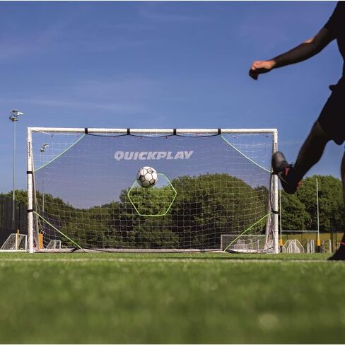 QUICKPLAY Target Net Lite مع 5 مناطق مستهدفة | التدرب على التسديد ودقة التمرير | إطار هدف كرة القدم غير متضمن in Kuwait