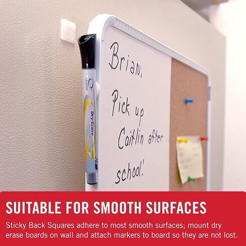 VELCRO Brand Adhesive Squares, 100pk 7/8" White, Mounting Tape for Office Organization, Laminated Signs Classroom Décor in Saudi Arabia